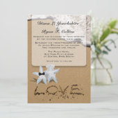 Invitation personnalisée Starfish Beach 5x7 (Debout devant)