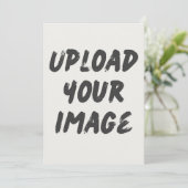 Invitation personnalisée sur mesure Téléchargez vo (Debout devant)