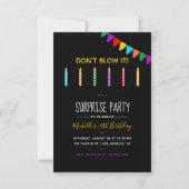 Invitation personnalisée Surprise Birthday Party (Devant)
