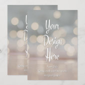 Invitation personnalisée | Téléchargez votre propr (Devant / Derrière)