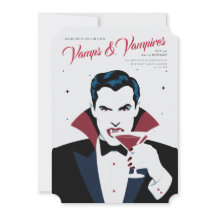 Invitation personnalisée Vampes et Vampires Hallow