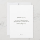 Invitation personnalisée vintage pour soirée Hallo (Dos)