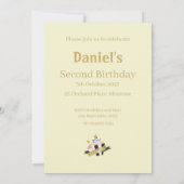 Invitation Personnaliser 2e anniversaire Pierre le lapin (Dos)