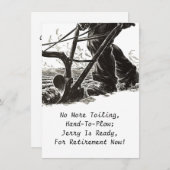 Invitation Personnaliser B&W pour les appels de retrait (Devant / Derrière)