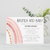 Invitation Personnaliser Brunch et Baby shower (Debout devant)