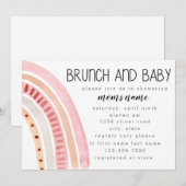 Invitation Personnaliser Brunch et Baby shower (Devant / Derrière)