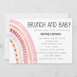 Invitation Personnaliser Brunch et Baby shower