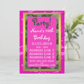 Invitation Personnaliser - Camo rose (Debout devant)