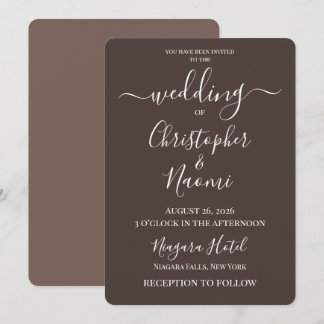 Invitation PERSONNALISER - Créez Votre Propre Mariage Personn