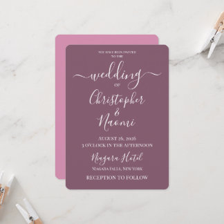 Invitation PERSONNALISER - Créez Votre Propre Mariage Personn