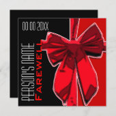 Invitation Personnaliser d'adieu de la partie de retraite (Devant / Derrière)