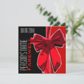 Invitation Personnaliser d'adieu de la partie de retraite (Debout devant)