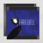 Invitation PERSONNALISER d'adieu de la retraite (Devant / Derrière)