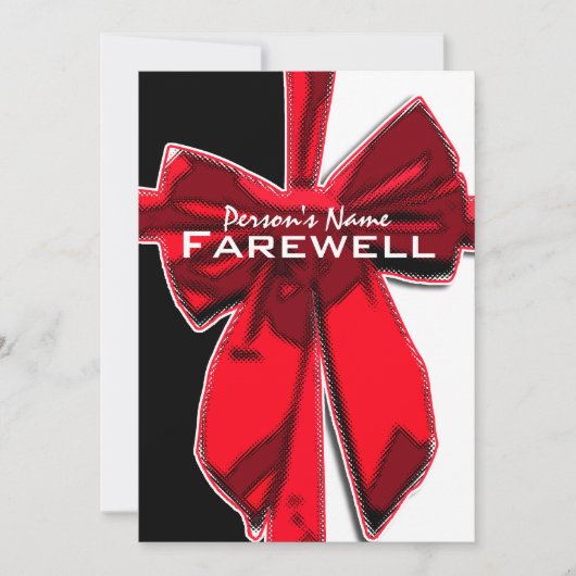 Invitation PERSONNALISER d'adieu de la retraite (Devant)