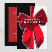 Invitation PERSONNALISER d'adieu de la retraite (Devant / Derrière)