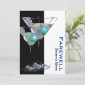 Invitation PERSONNALISER d'adieu de la retraite (Debout devant)