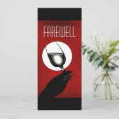 Invitation PERSONNALISER d'adieu de la retraite (Debout devant)