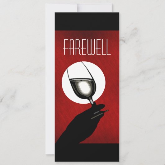 Invitation PERSONNALISER d'adieu de la retraite (Devant)