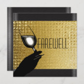 Invitation PERSONNALISER d'adieu de la retraite (Devant / Derrière)