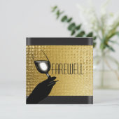 Invitation PERSONNALISER d'adieu de la retraite (Debout devant)