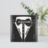 Invitation PERSONNALISER d'adieu de la retraite (Debout devant)