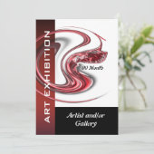 Invitation PERSONNALISER de bijouterie de la galerie d'art (Debout devant)