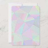 Invitation Personnaliser de cet Arrière - plan géométrique ho (Dos)