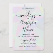 Invitation Personnaliser de cet Arrière - plan géométrique ho (Devant)