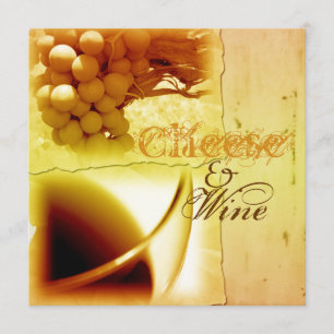 Invitation PERSONNALISER de dégustation de vin au fromage