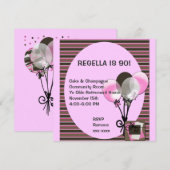 Invitation Personnaliser de ~ d'invitation d'anniversaire de (Devant / Derrière)