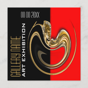 Invitation PERSONNALISER de galerie d'exposition d'exposition