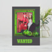 Invitation Personnaliser de la fête d'Halloween (Debout devant)