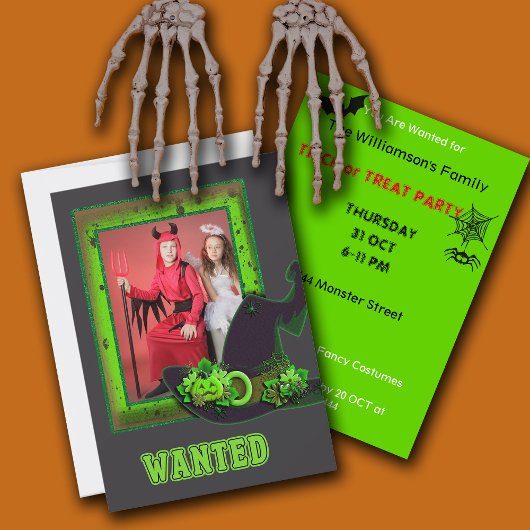 Invitation Personnaliser de la fête d'Halloween
