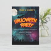 Invitation Personnaliser de la fête du costume d'Halloween (Debout devant)