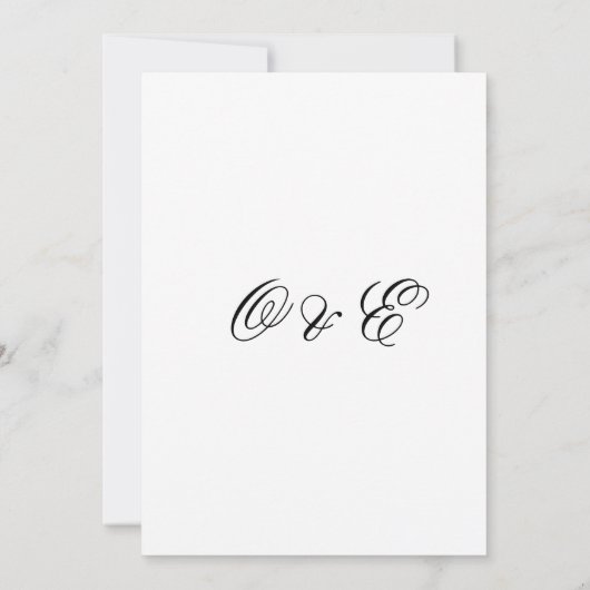 Invitation Personnaliser de Mariage photo de superposition mo (Dos)