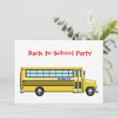 Invitation PERSONNALISER de retour à la fête scolaire (Debout devant)