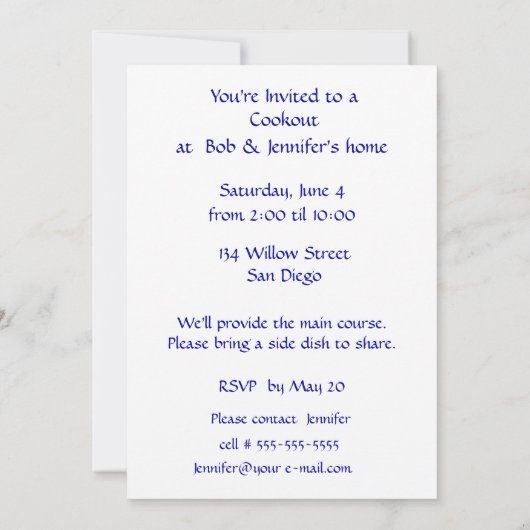 Invitation Personnaliser des signes debout en bois et tableau (Dos)