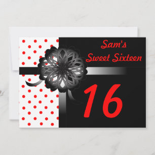 Invitation Personnaliser d'investissement Sweet sixteen perso