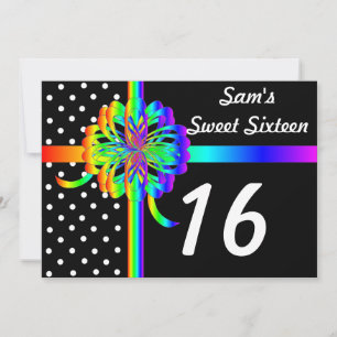 Invitation Personnaliser d'investissement Sweet sixteen perso