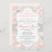 Invitation personnaliser d'invitation à la douche pour bébé r (Devant / Derrière)