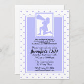 Invitation Personnaliser d'invitation d'anniversaire de Pom-p (Devant / Derrière)