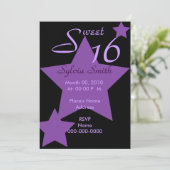 Invitation Personnaliser d'invitation de Hollywood Super Star (Debout devant)