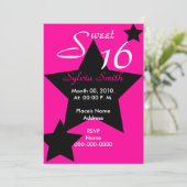 Invitation Personnaliser d'invitation de Hollywood Super Star (Debout devant)