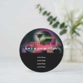 Invitation PERSONNALISER d'ouverture de la galerie d'art (Debout devant)