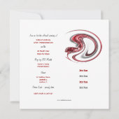 Invitation PERSONNALISER d'ouverture d'exposition de galerie (Dos)