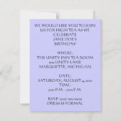 INVITATION PERSONNALISER DU ~ EZ2 D'INVITATION DE FÊTE (Dos)