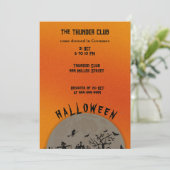 Invitation Personnaliser du parti Halloween (Debout devant)