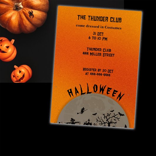 Invitation Personnaliser du parti Halloween