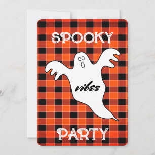 Invitation Personnaliser ÉFFRAYANT VIBES Ghost Automne Hallow