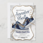 Invitation Personnaliser Élégante fête de bal Basket d'annive (Devant)